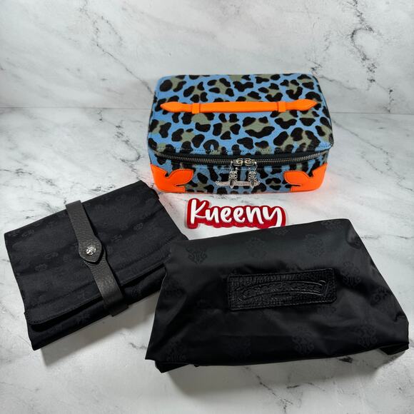 Chrome Hearts Jewelry Case  St Barth Exclusive Leopard Pony Hair Box Bag Clutch - Picture 2 of 16